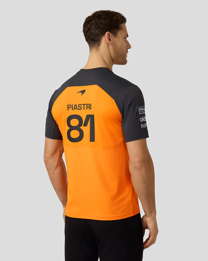 McLaren F1 2025 Men's Oscar Piastri Team T-Shirt - PAPAYA