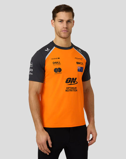 McLaren F1 2025 Men's Oscar Piastri Team T-Shirt - PAPAYA