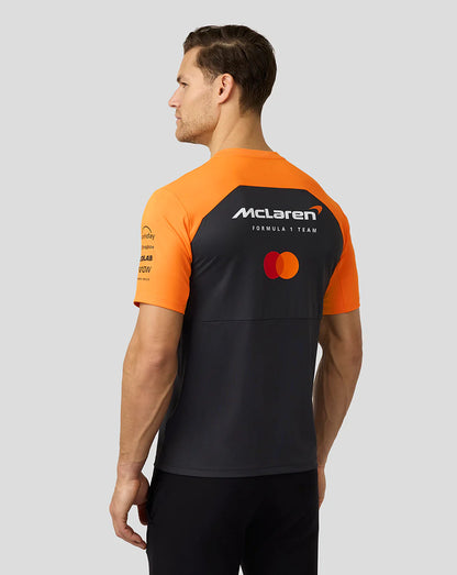 McLaren F1 2025 Men's Team T-Shirt - PHAMTOM/PAPAYA