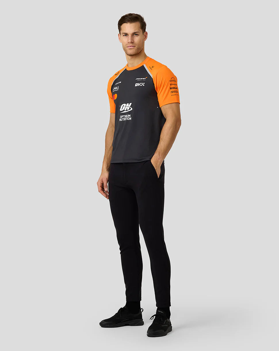 McLaren F1 2025 Men's Team T-Shirt - PHAMTOM/PAPAYA