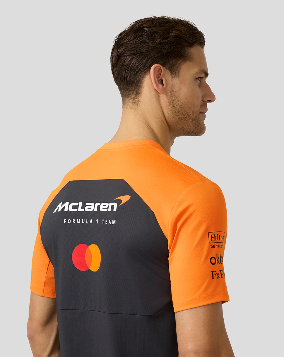 McLaren F1 2025 Men's Team T-Shirt - PHAMTOM/PAPAYA